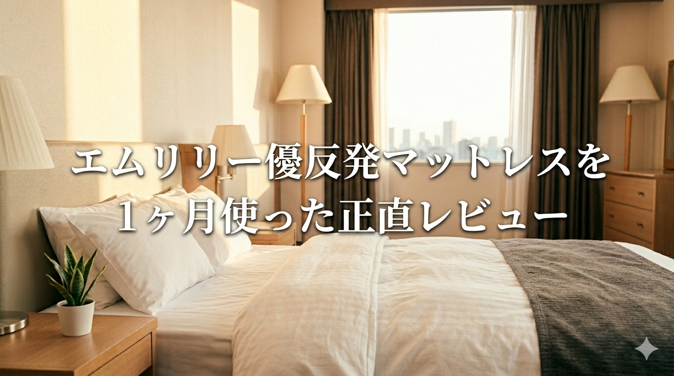 エムリリー優反発マットレスを1ヶ月使った正直レビュー